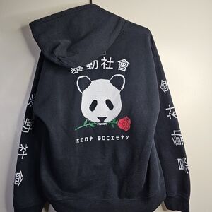 Riot Society Black Panda Hoodie